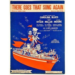 Vintage 1944 Sheet Music There Goes That‎ Song Again Carolina Blues Kay Kyser